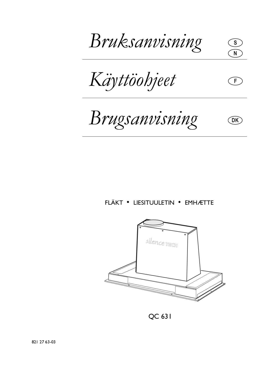 Husqvarna QC631U User Manual