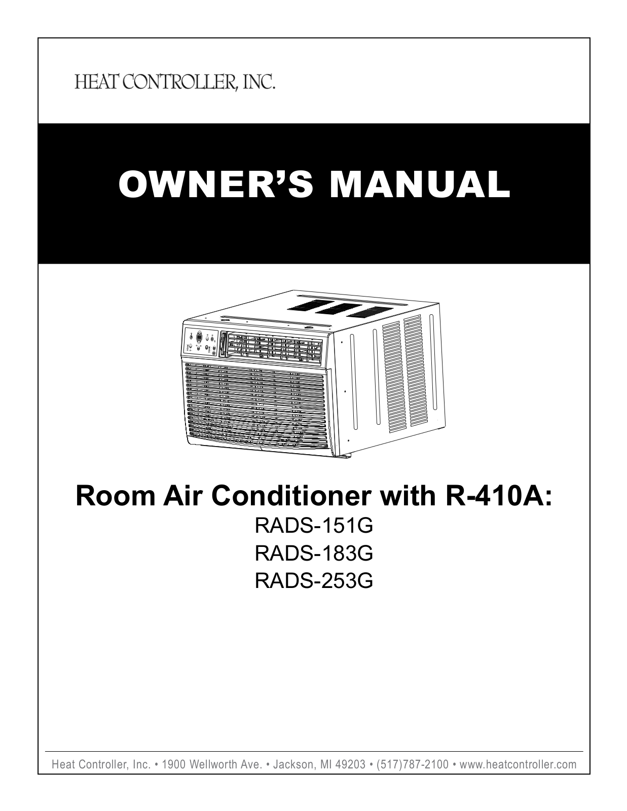 Heatcontroller RADS-253G User Manual