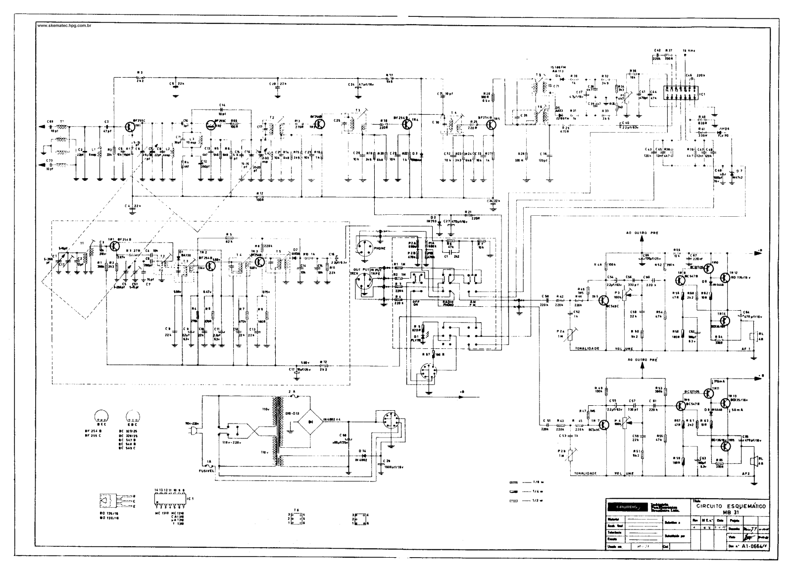 Grundig MB-31 Schematic