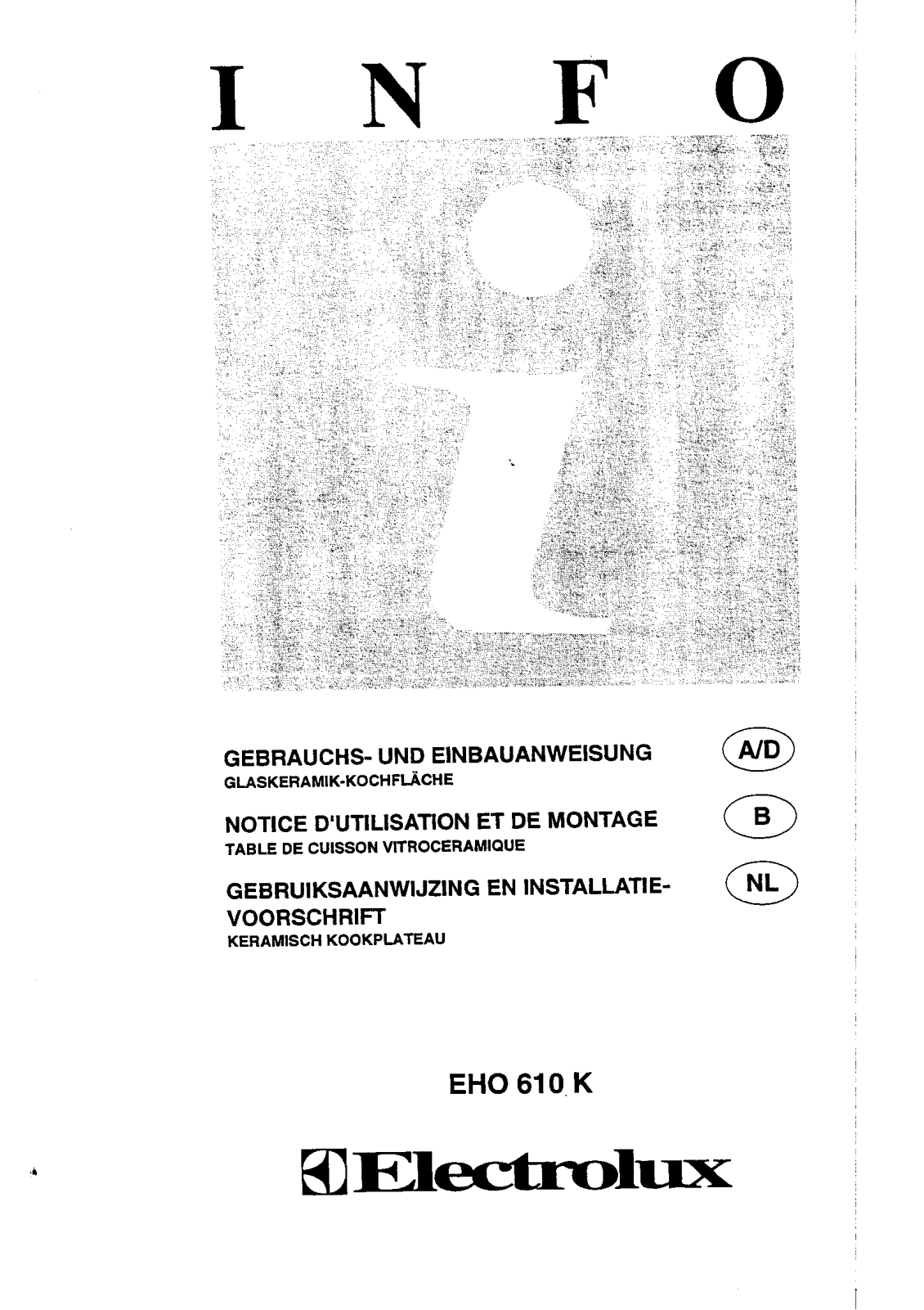 AEG EHO610K User Manual