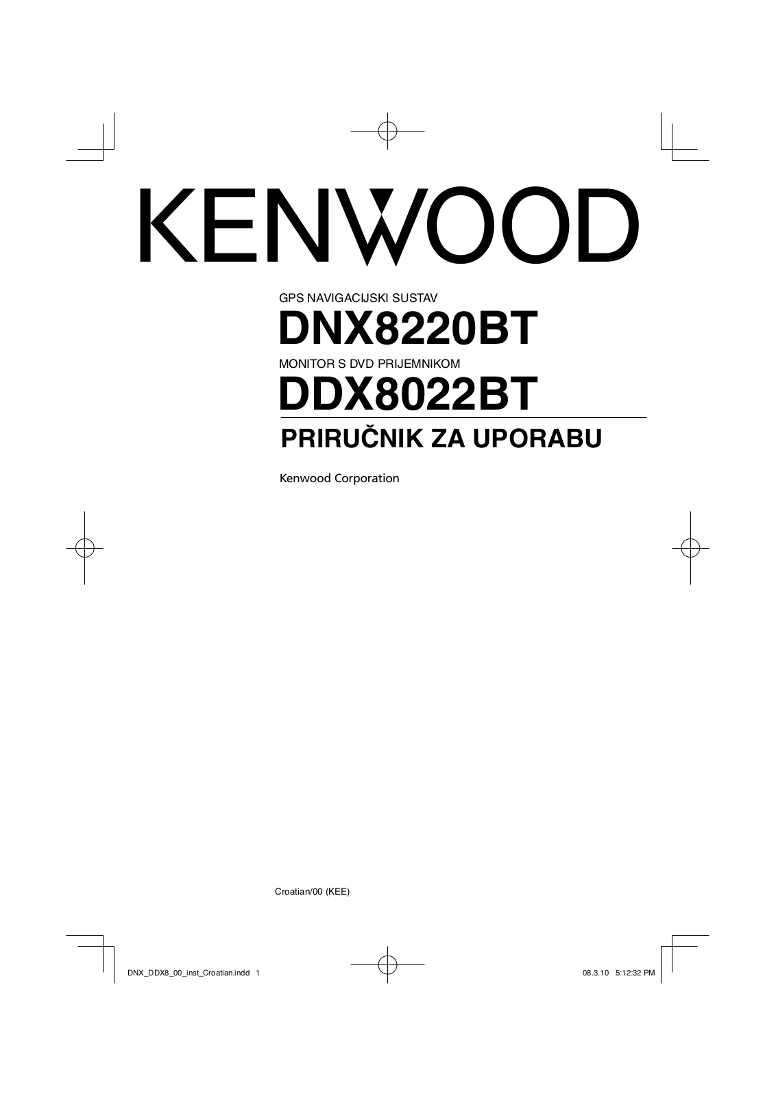 Kenwood DNX8220BT, DDX8022BT User Manual