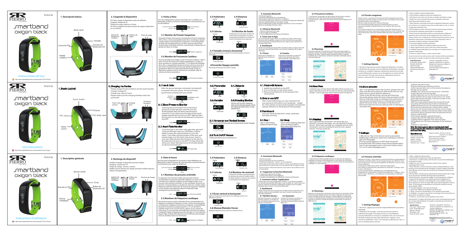 imperii electronics SmartBand Oxigen Black Instruction Manual