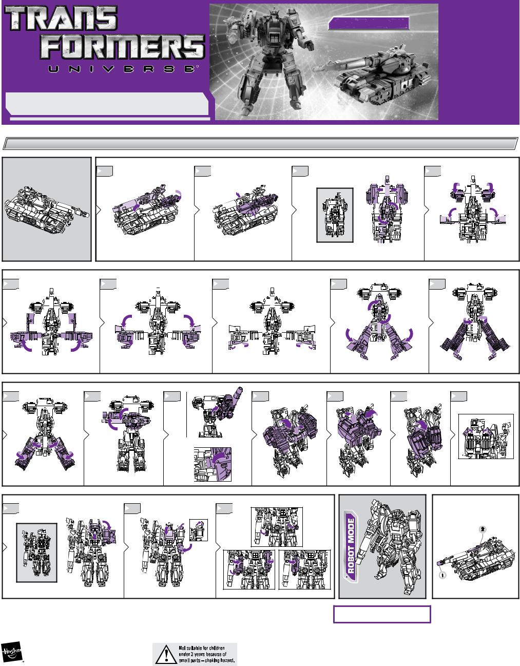 HASBRO Transformers Universe Galvatron User Manual