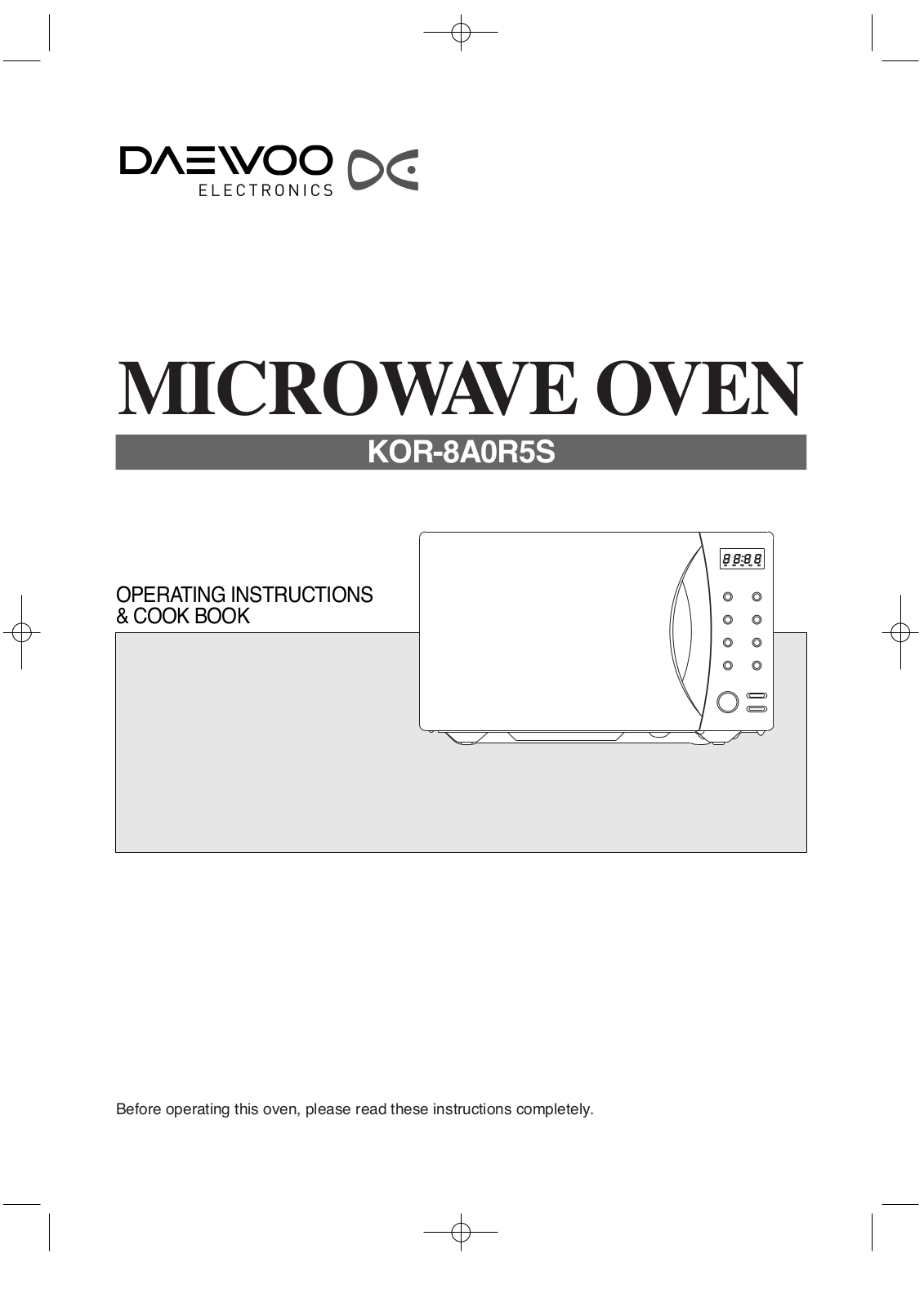 Daewoo KOR8A0R5S User Manual