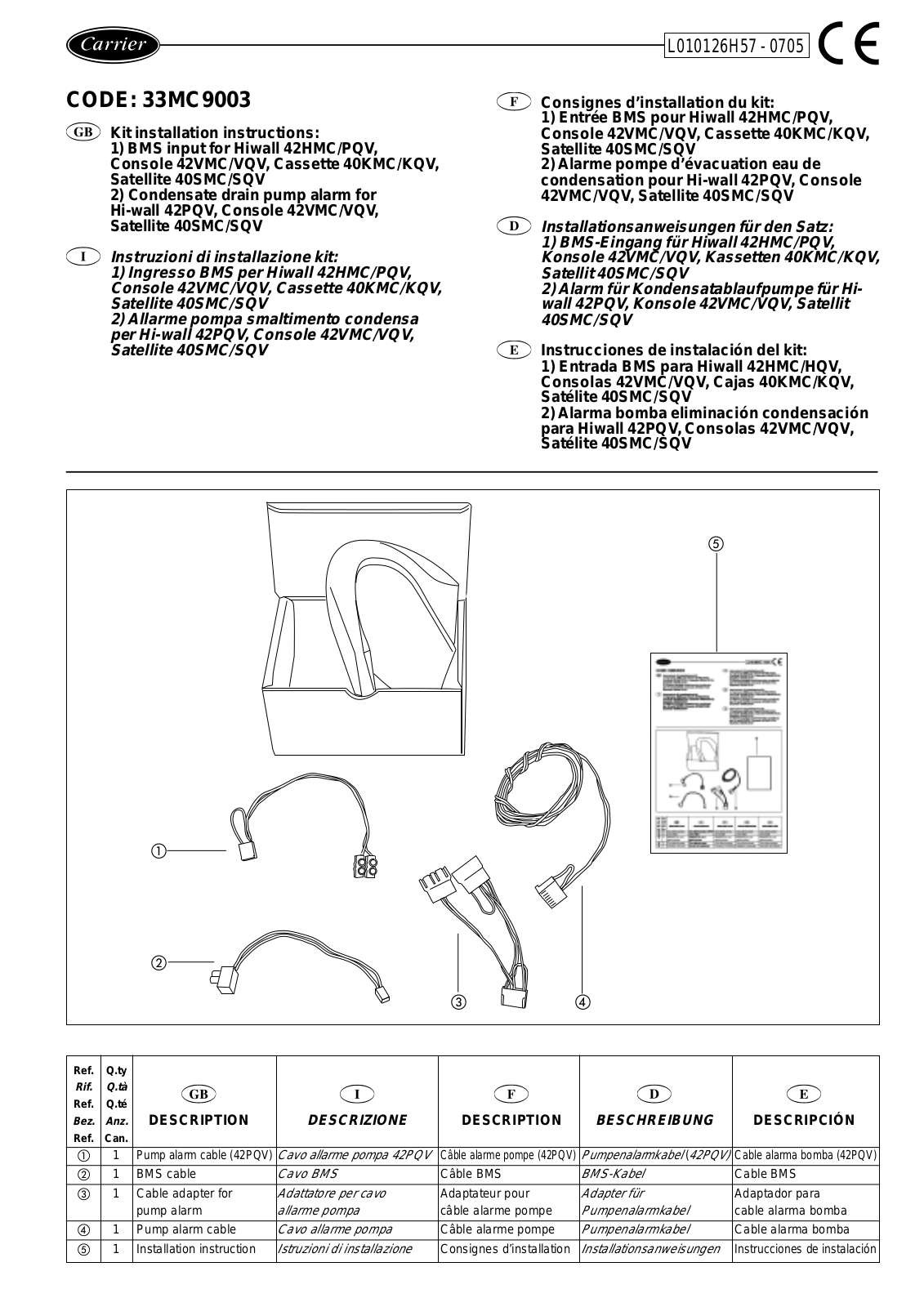 Carrier 2G26H57A User Manual