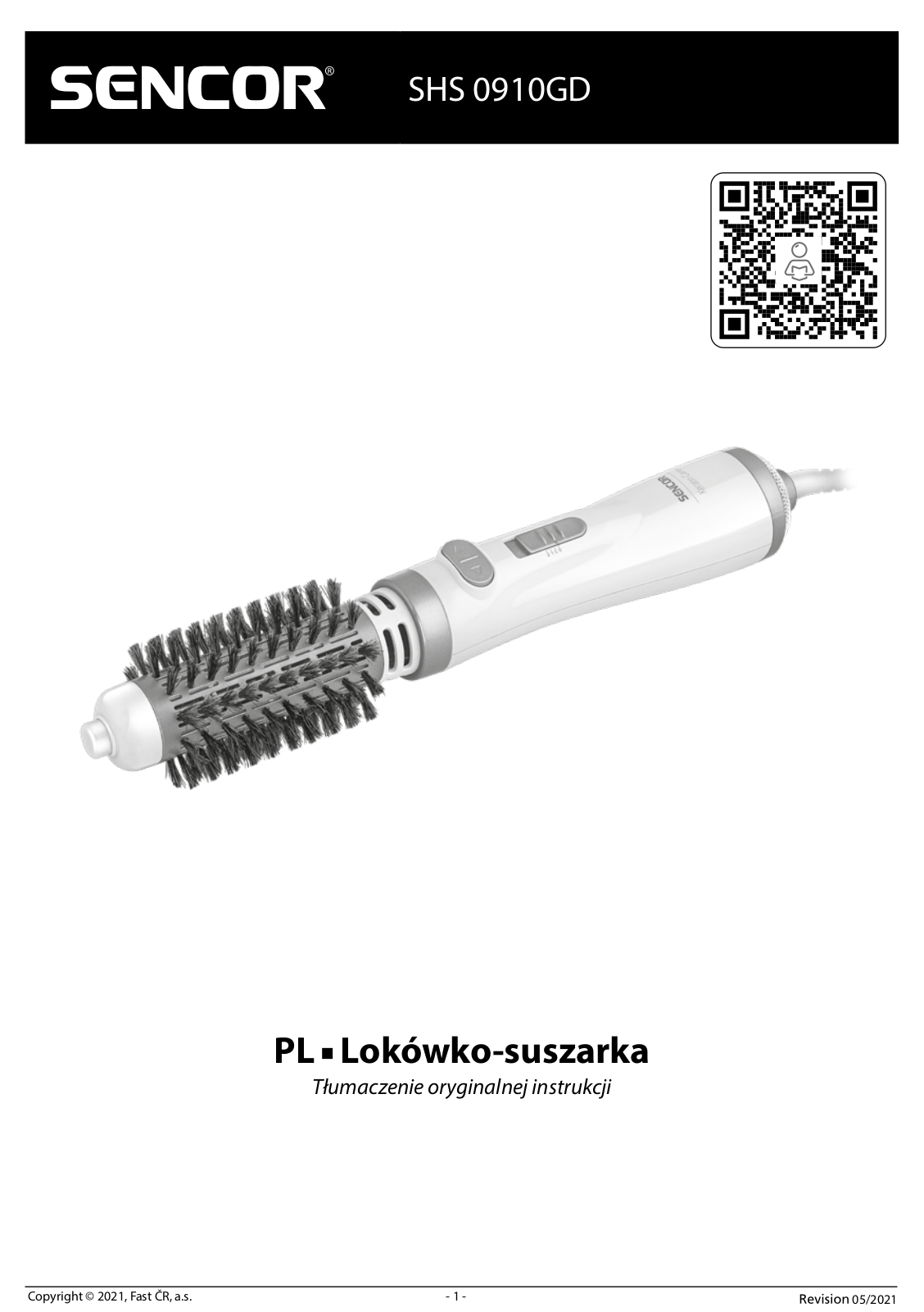 SENCOR SHS 0910GD User guide - ManualMachine.com