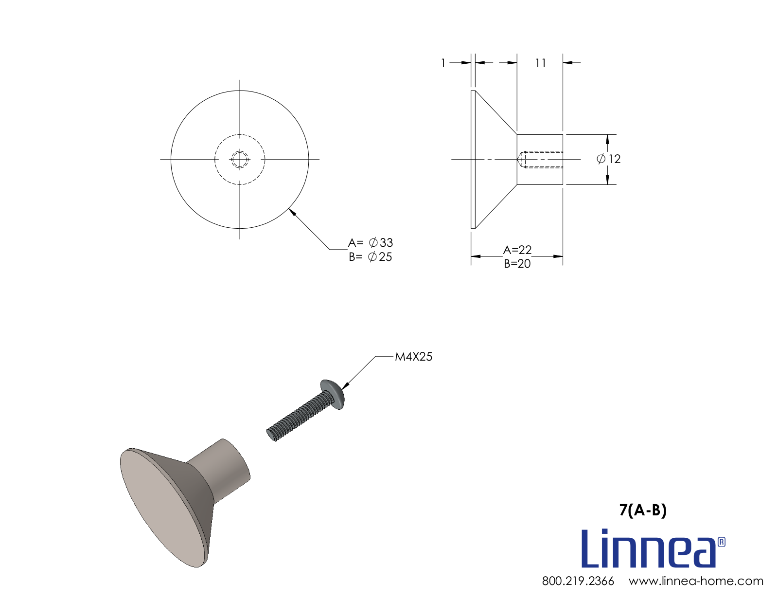 Linnea LNNE1006 Dimensions - ManualMachine.com