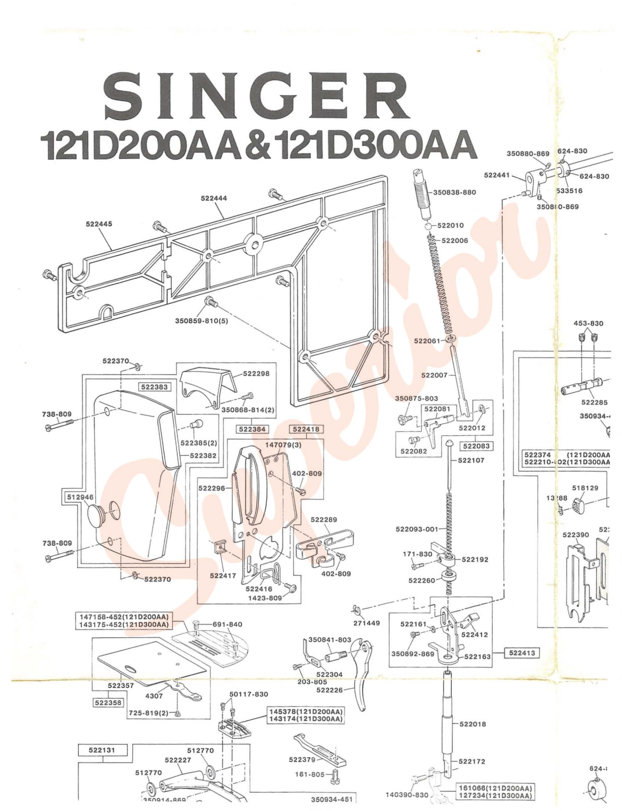 Singer 121D200AA, 121D300AA User Manual - ManualMachine.com