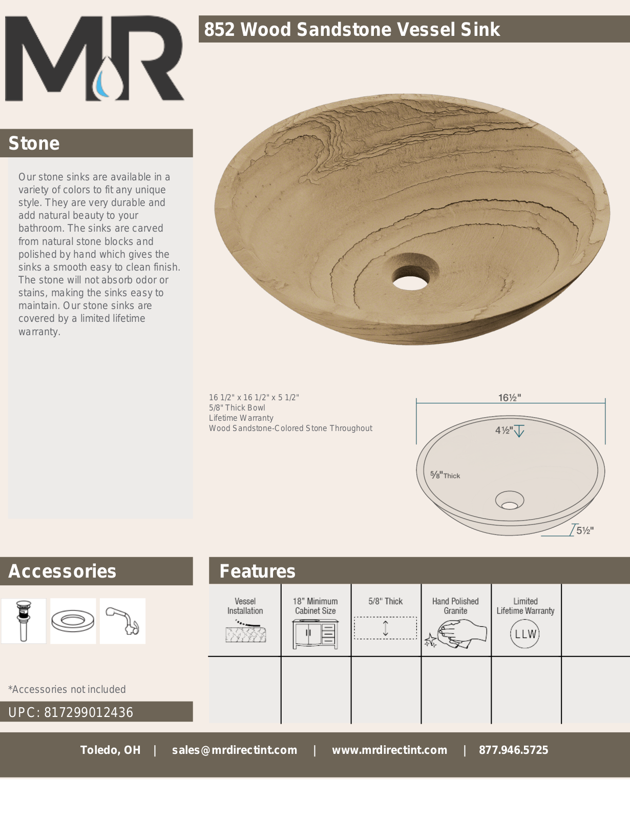 MR Direct MRDR1830 Specifications - ManualMachine.com