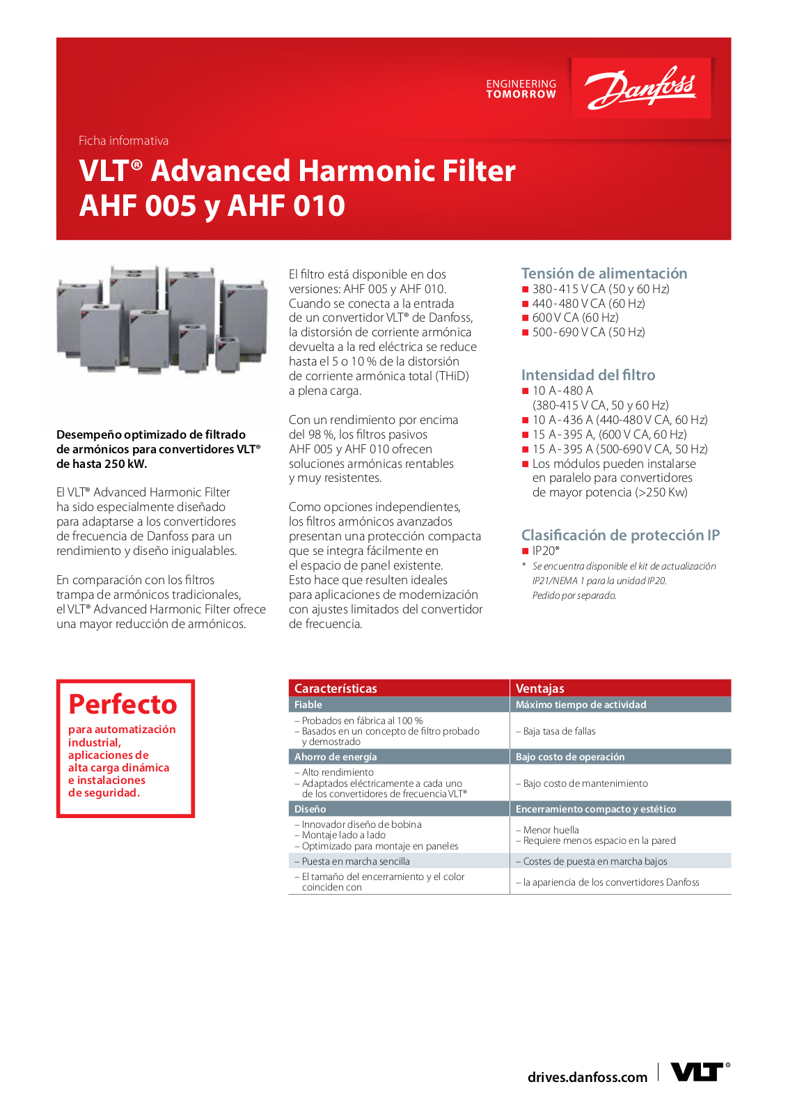 Danfoss AHF 005, AHF 010 Fact sheet