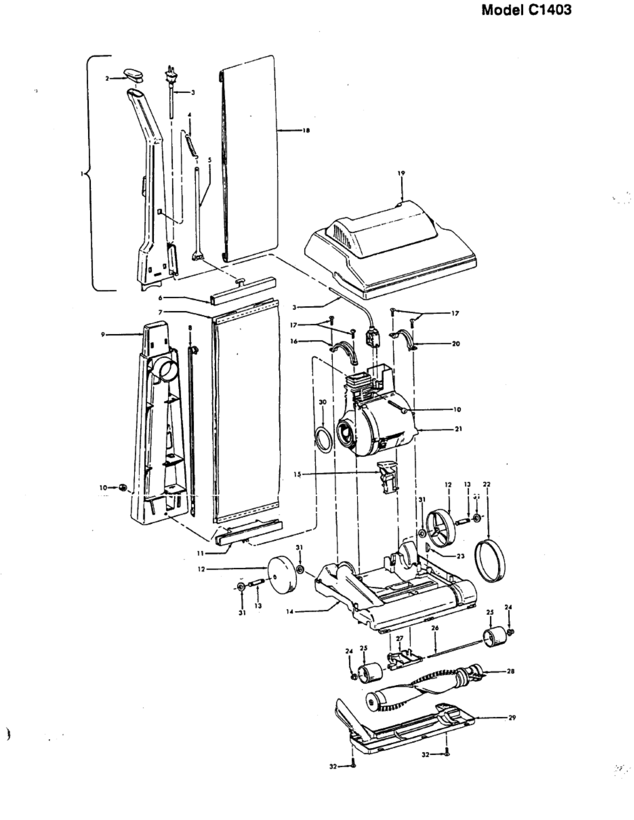 Hoover C1403 Owner's Manual