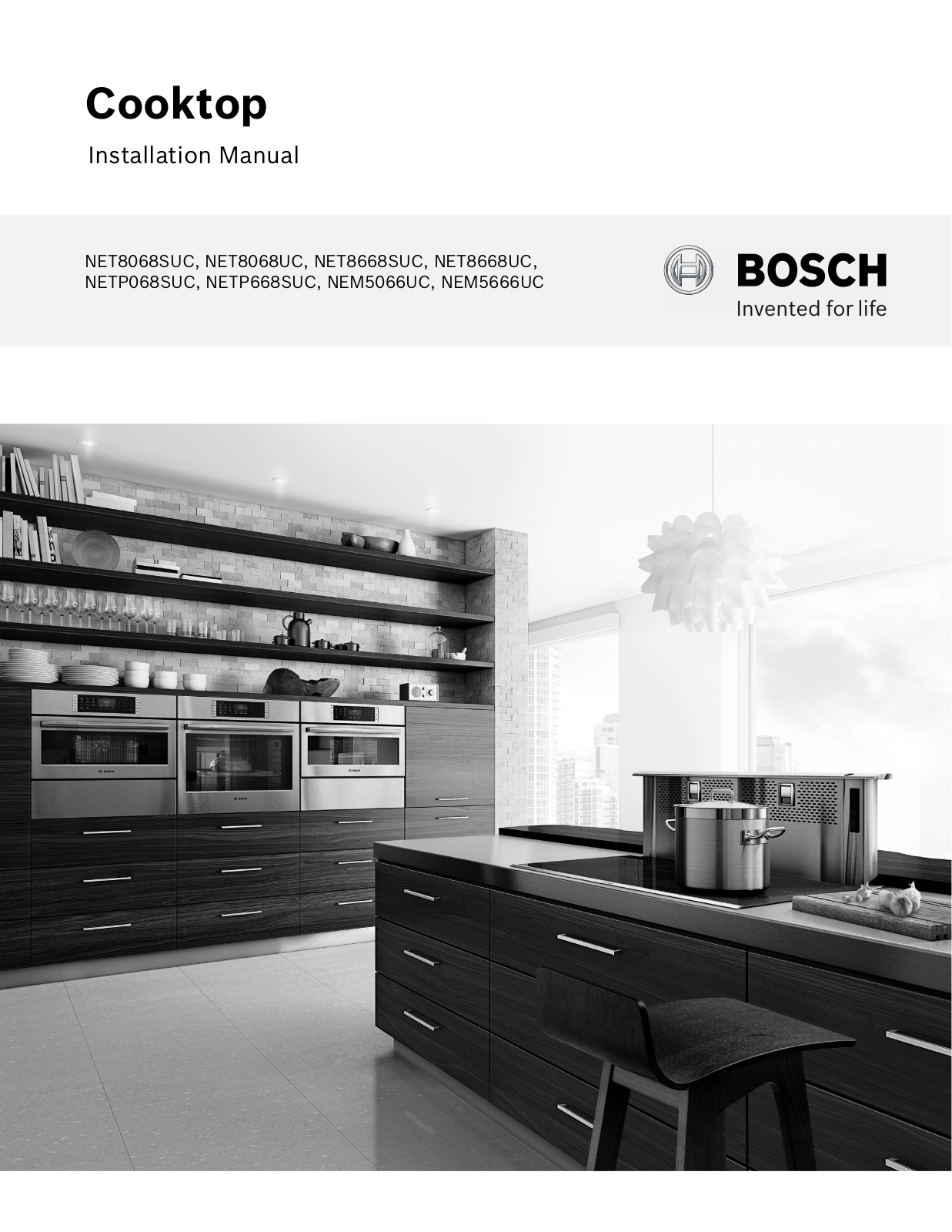 Bosch BORECTWODWRH162 Installation manual