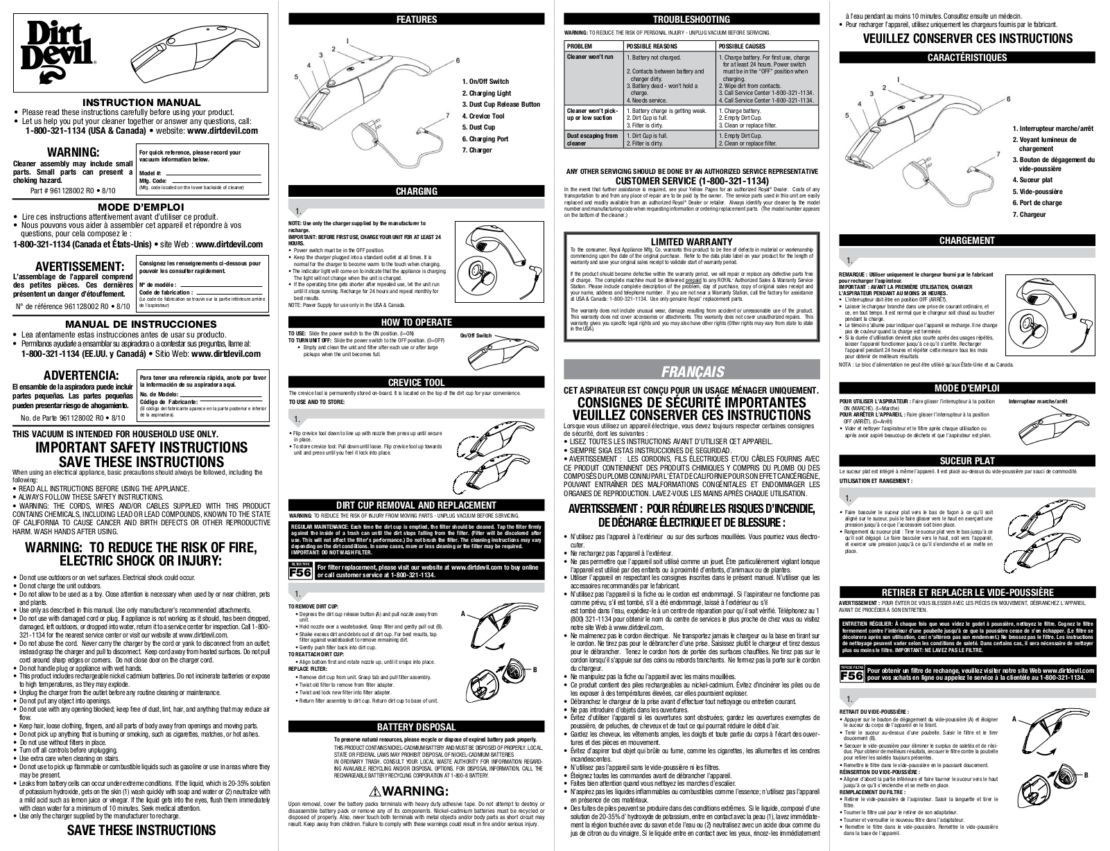 Dirtdevil BD10200 User Manual