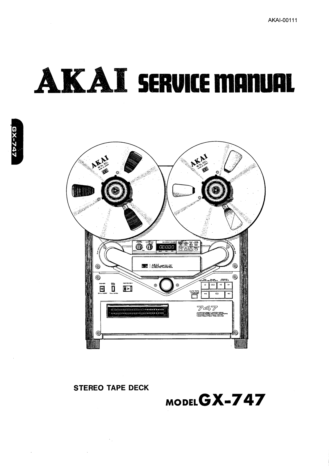 Akai GX-747 Service manual