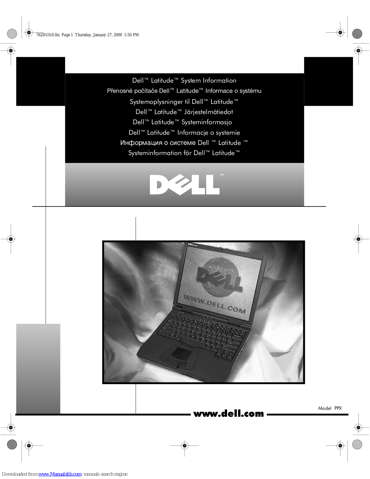 Dell Latitude CPt S, CPt Information Manual