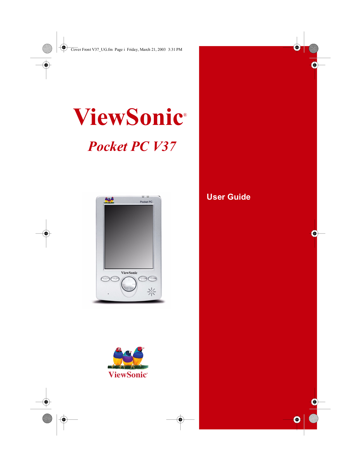 ViewSonic V 37 User Manual