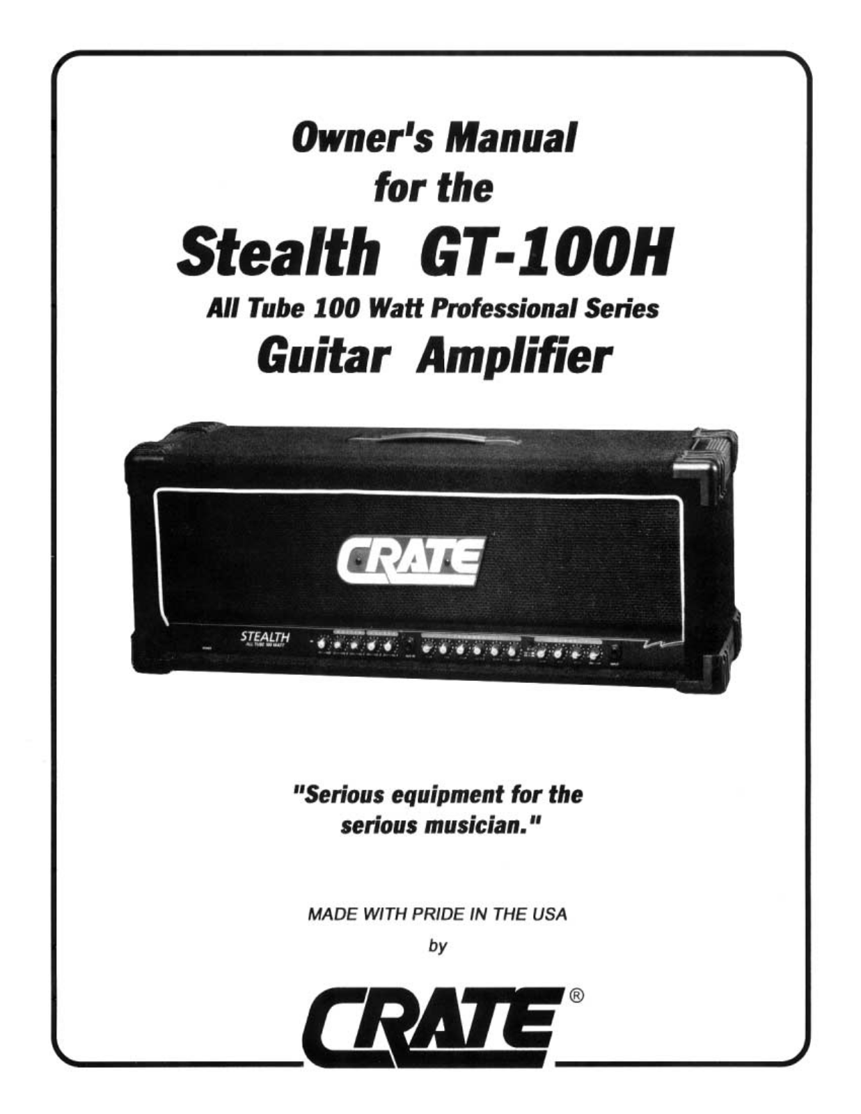 Crate Amplifiers GT-100H User Manual