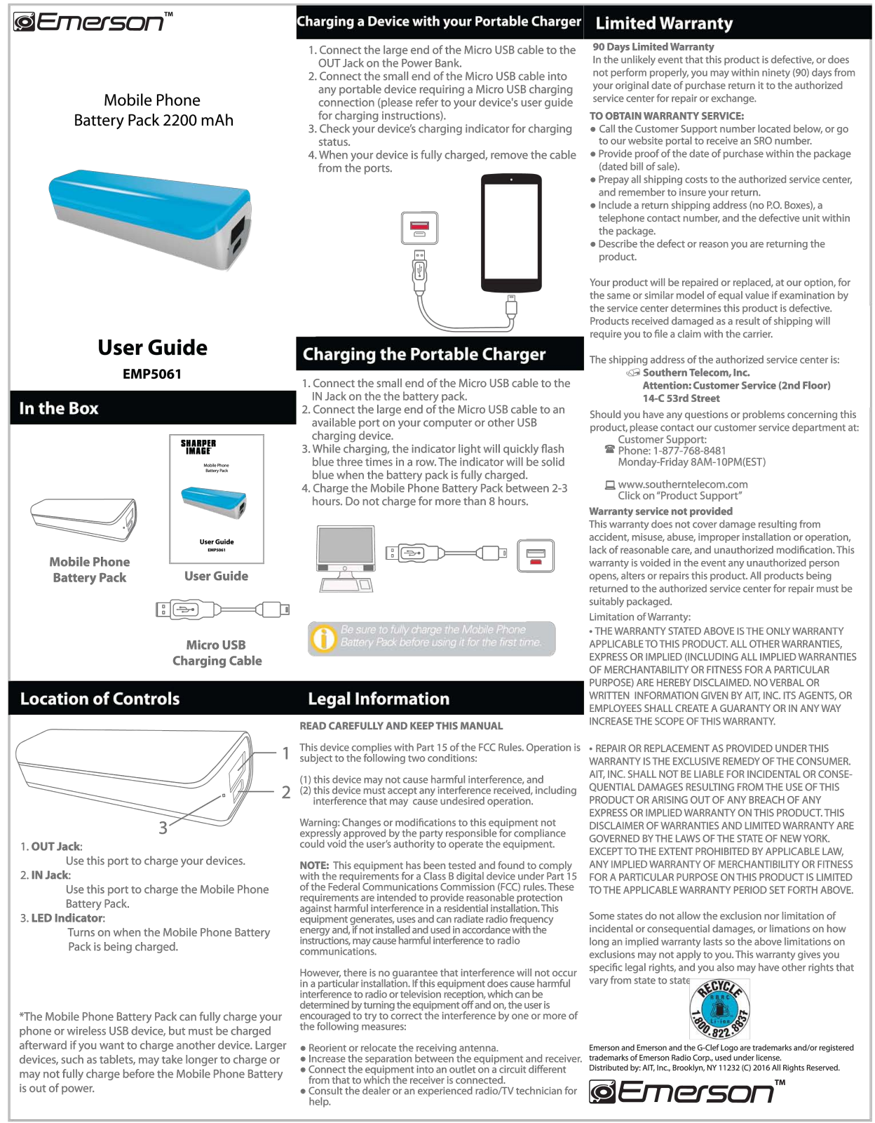 Emerson EMP5061 User Manual