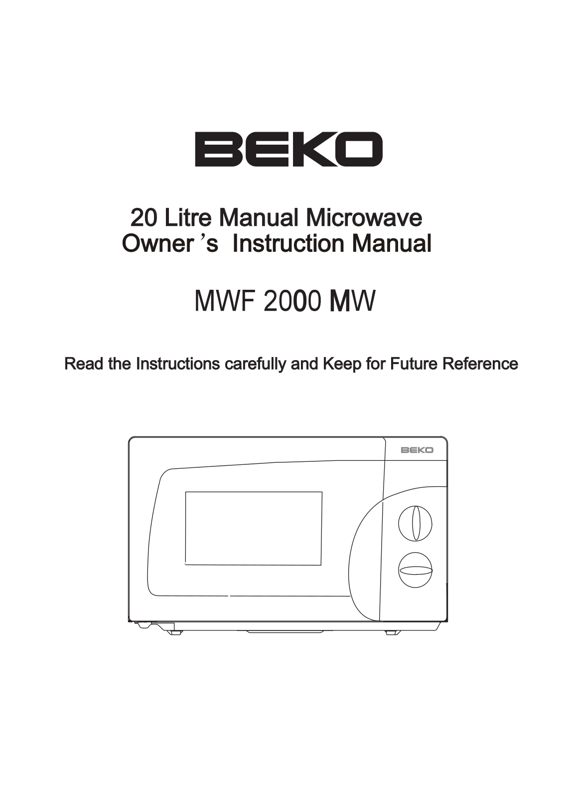 Beko MWF2000MW User manual