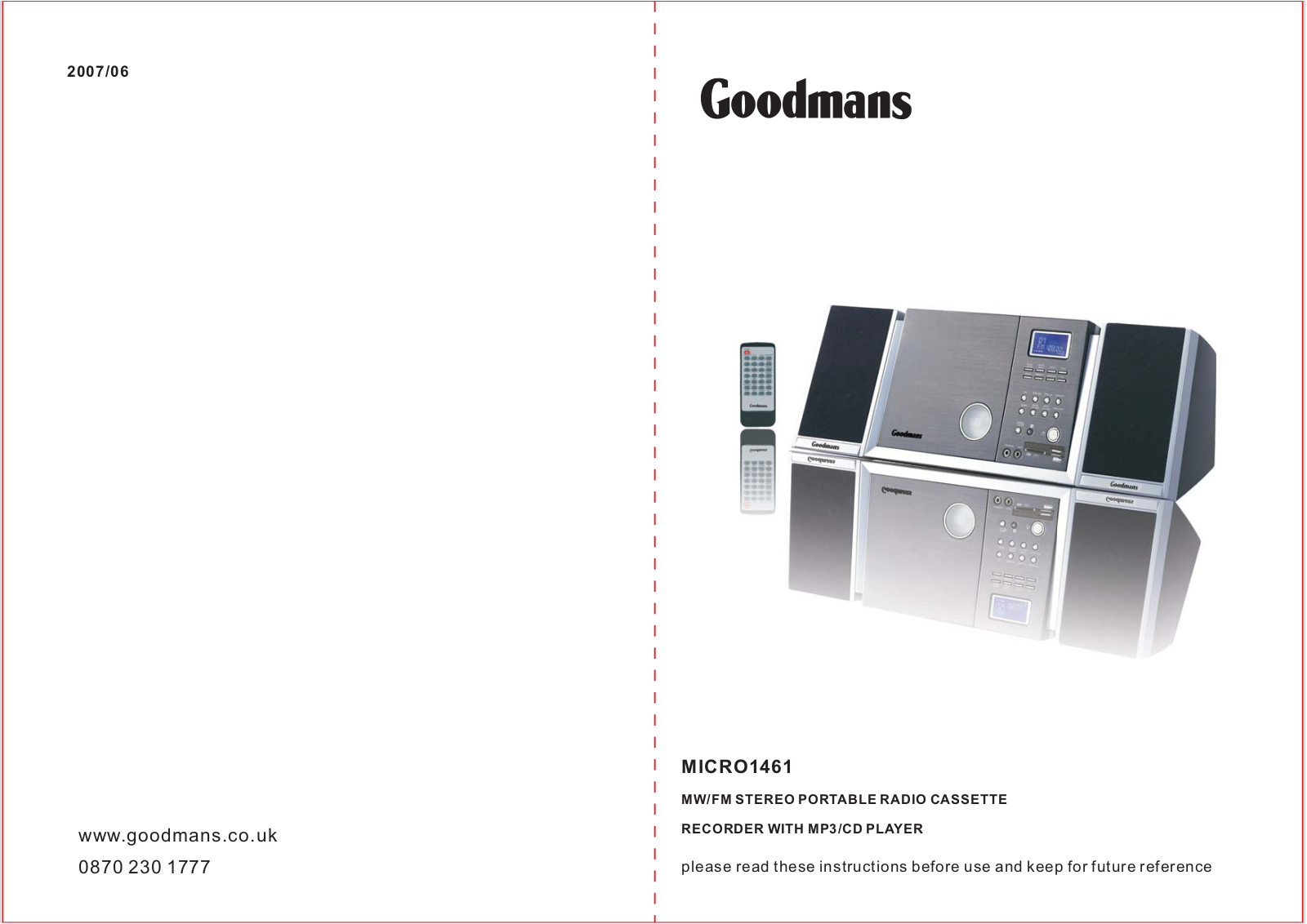 Goodmans MICRO1461 User Manual