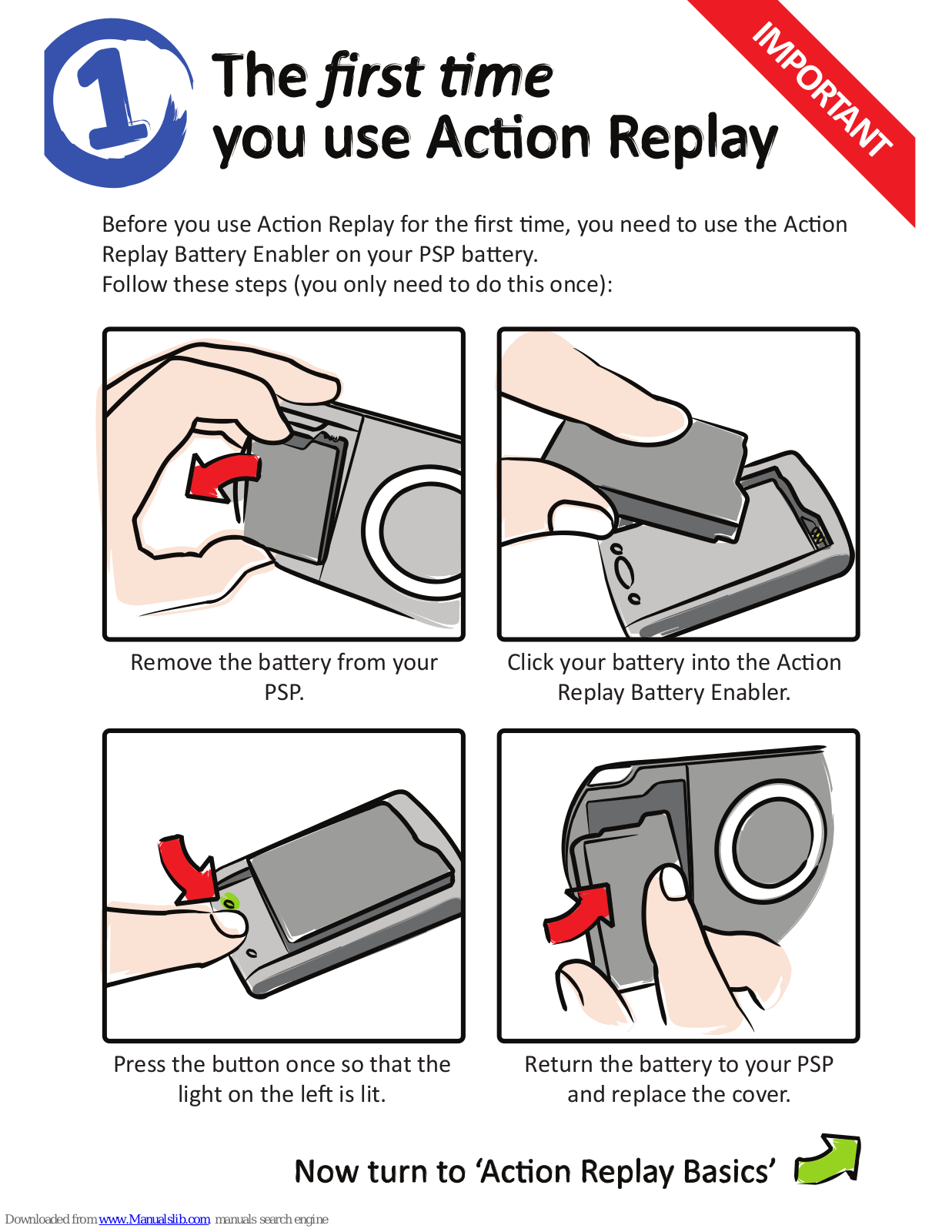 Datel Action Replay Quick Start Manual