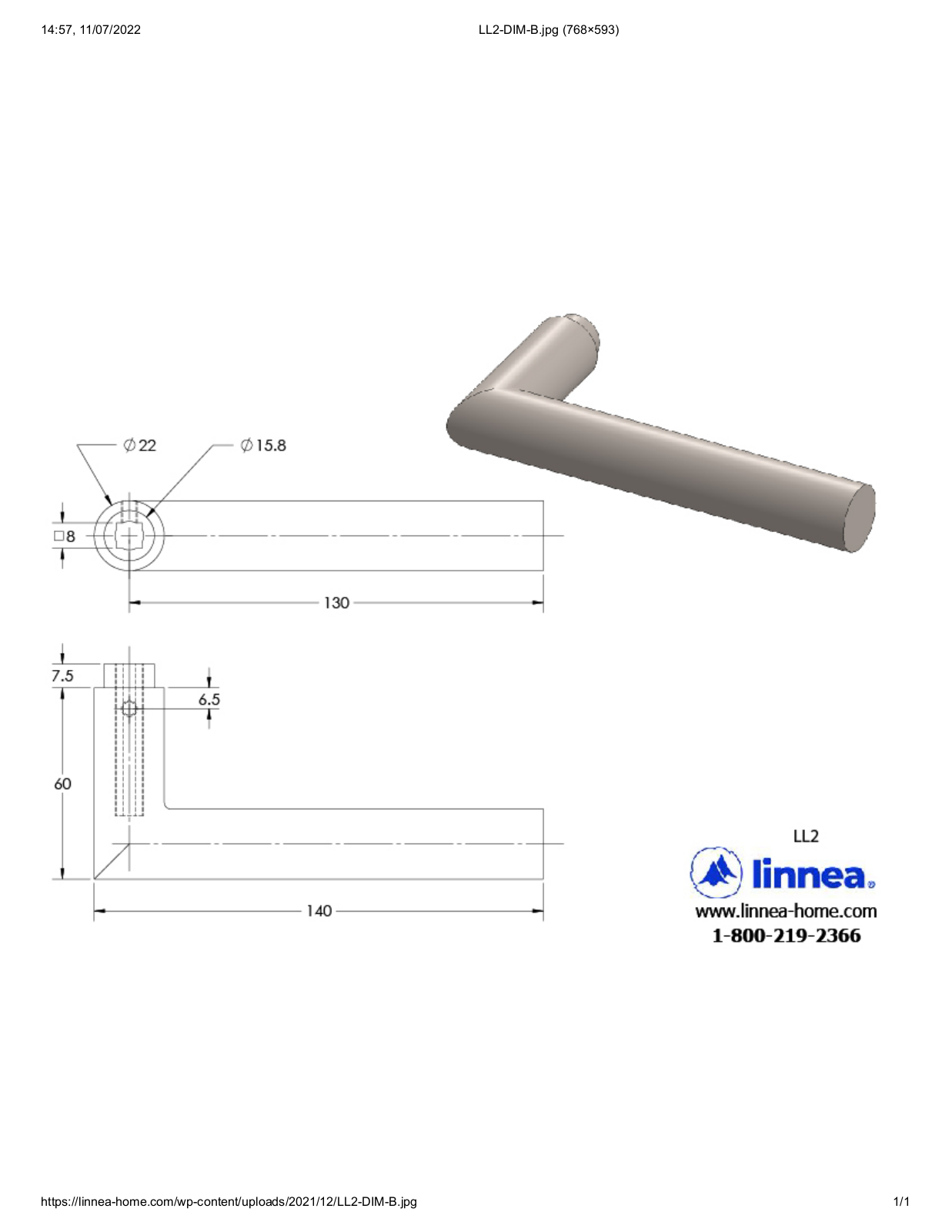 Linnea LNNE1731 Dimensions - ManualMachine.com