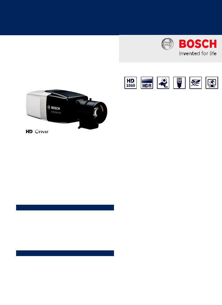 Bosch NBN-932V-IP Specsheet