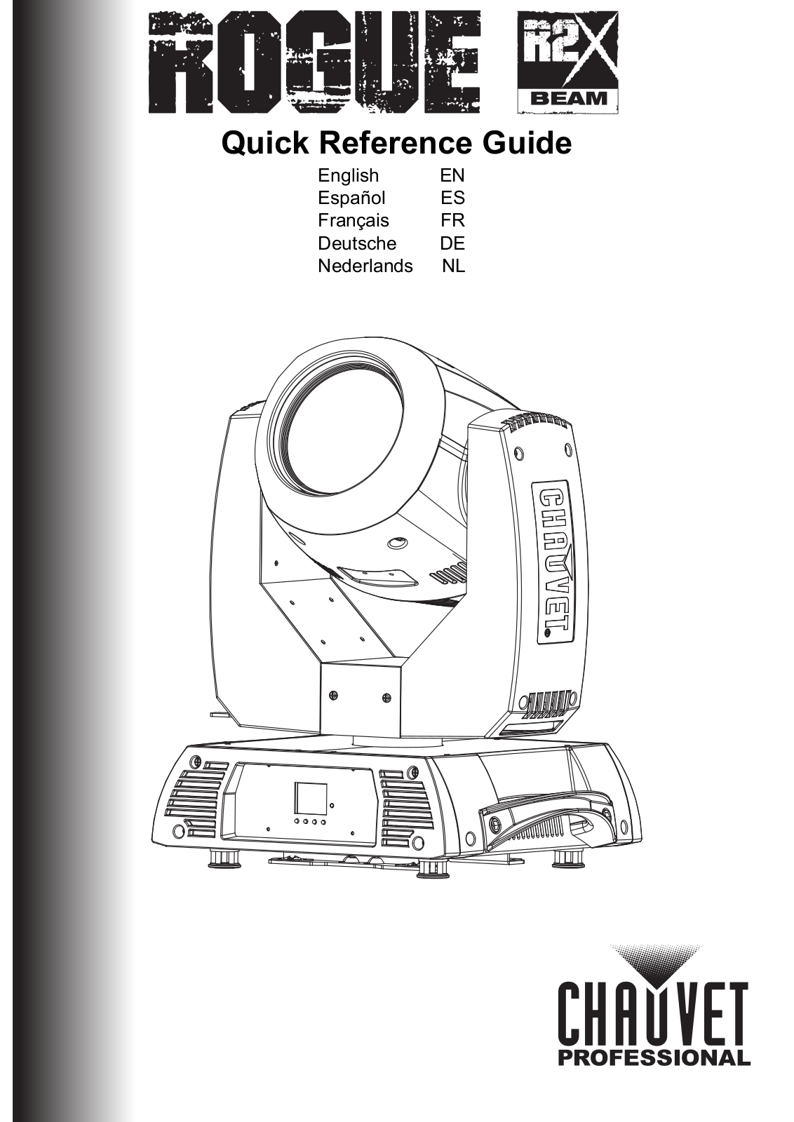 Chauvet Pro ROGUER2XBEAM Quick Start Guide