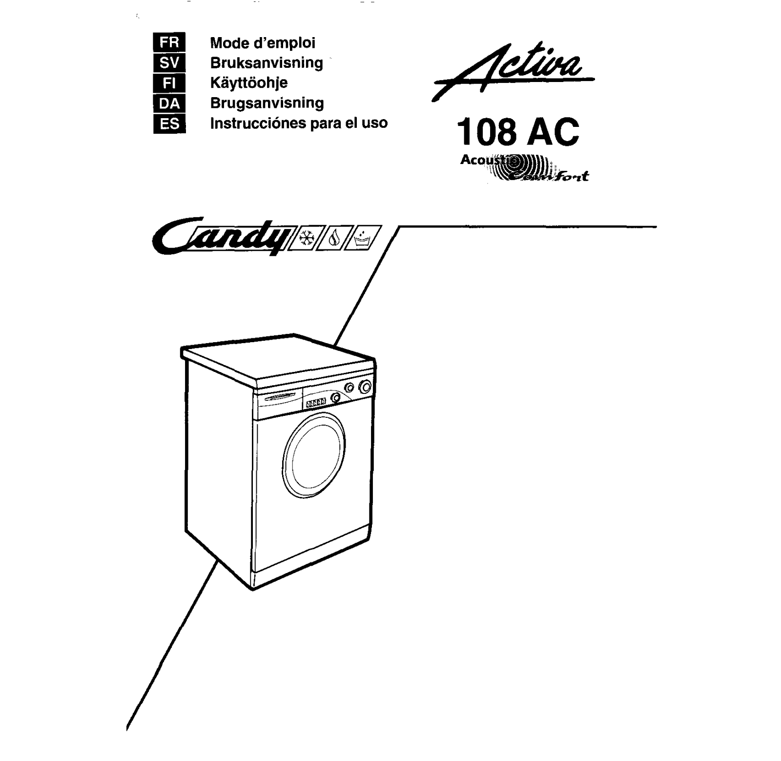 CANDY ACTIVA 108 User Manual