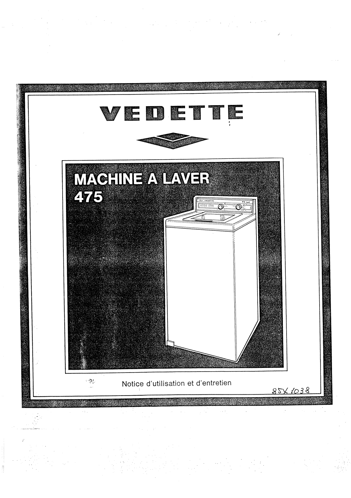 VEDETTE 475 User Manual