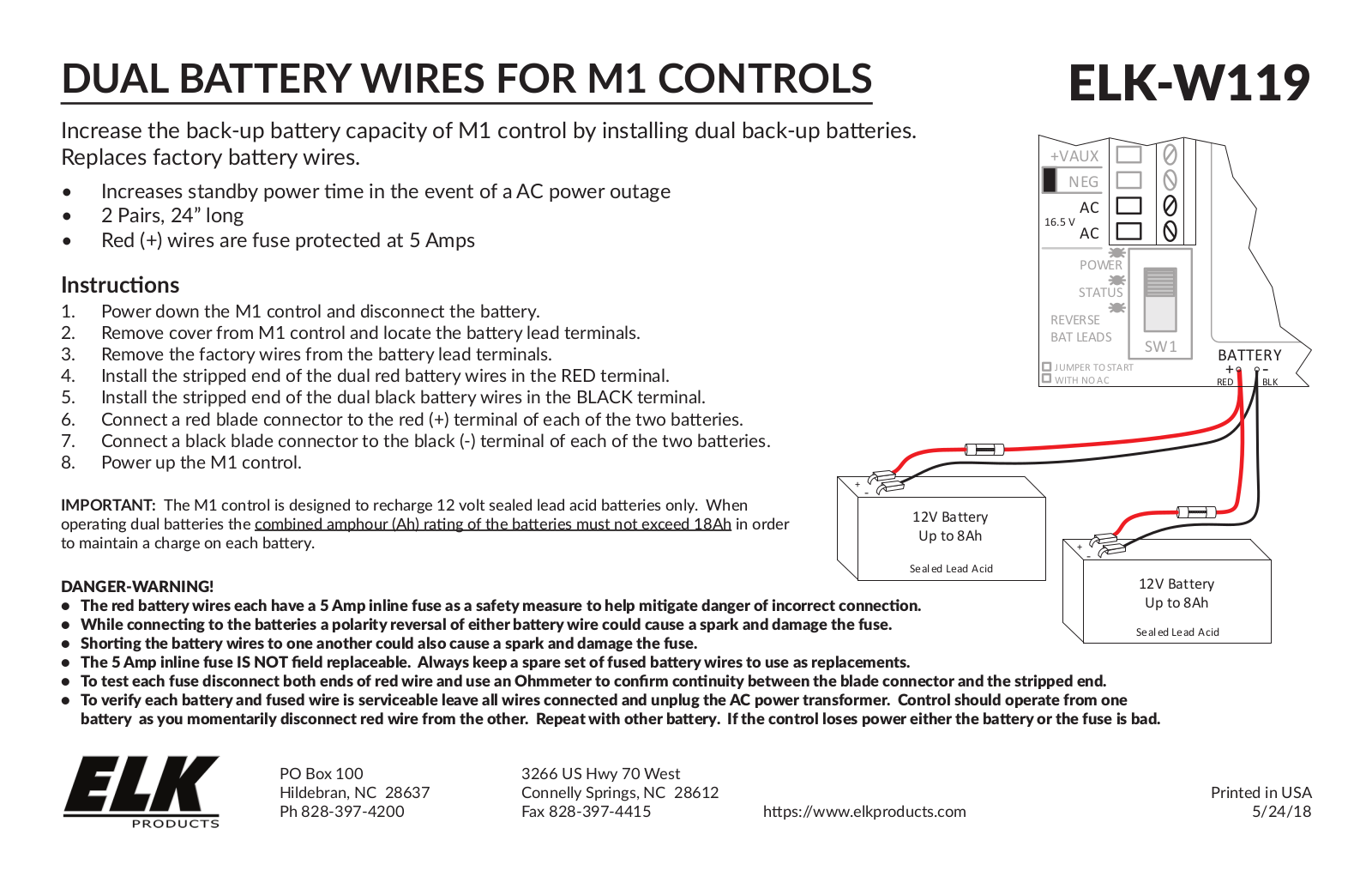 ELK W119 User Manual