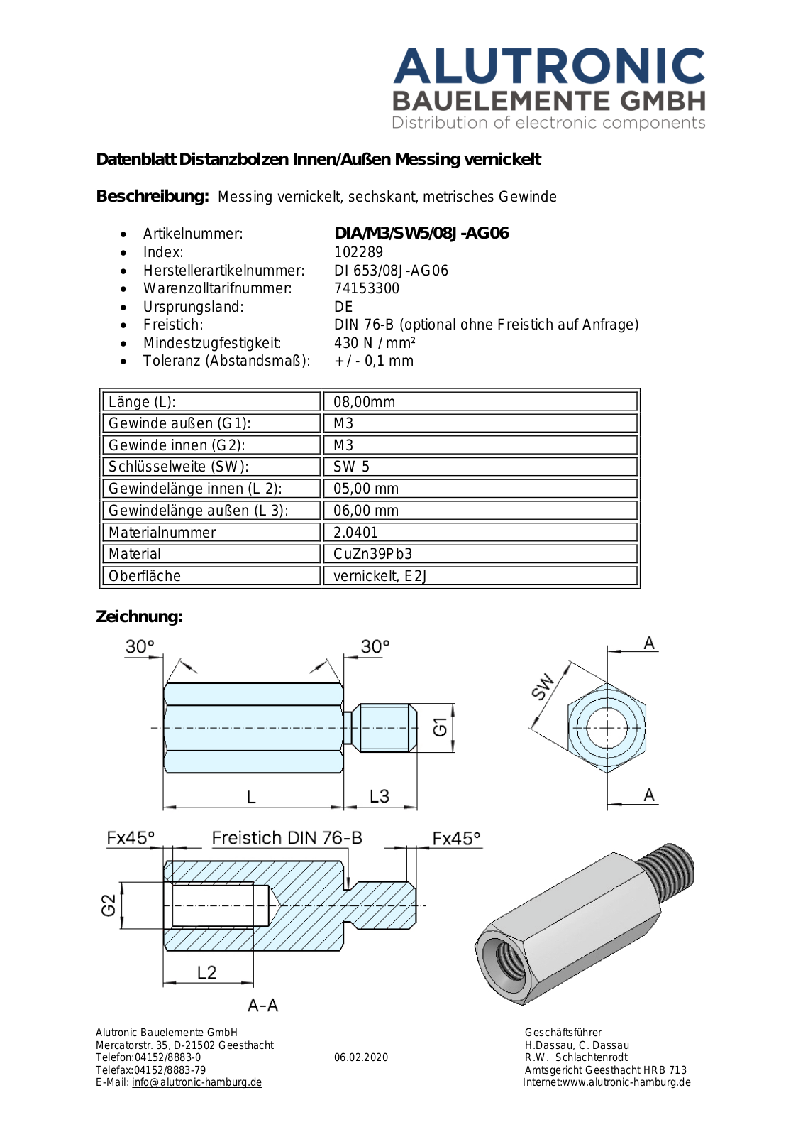 Datasheet DA 8MM Datasheet (FREI) - ManualMachine.com