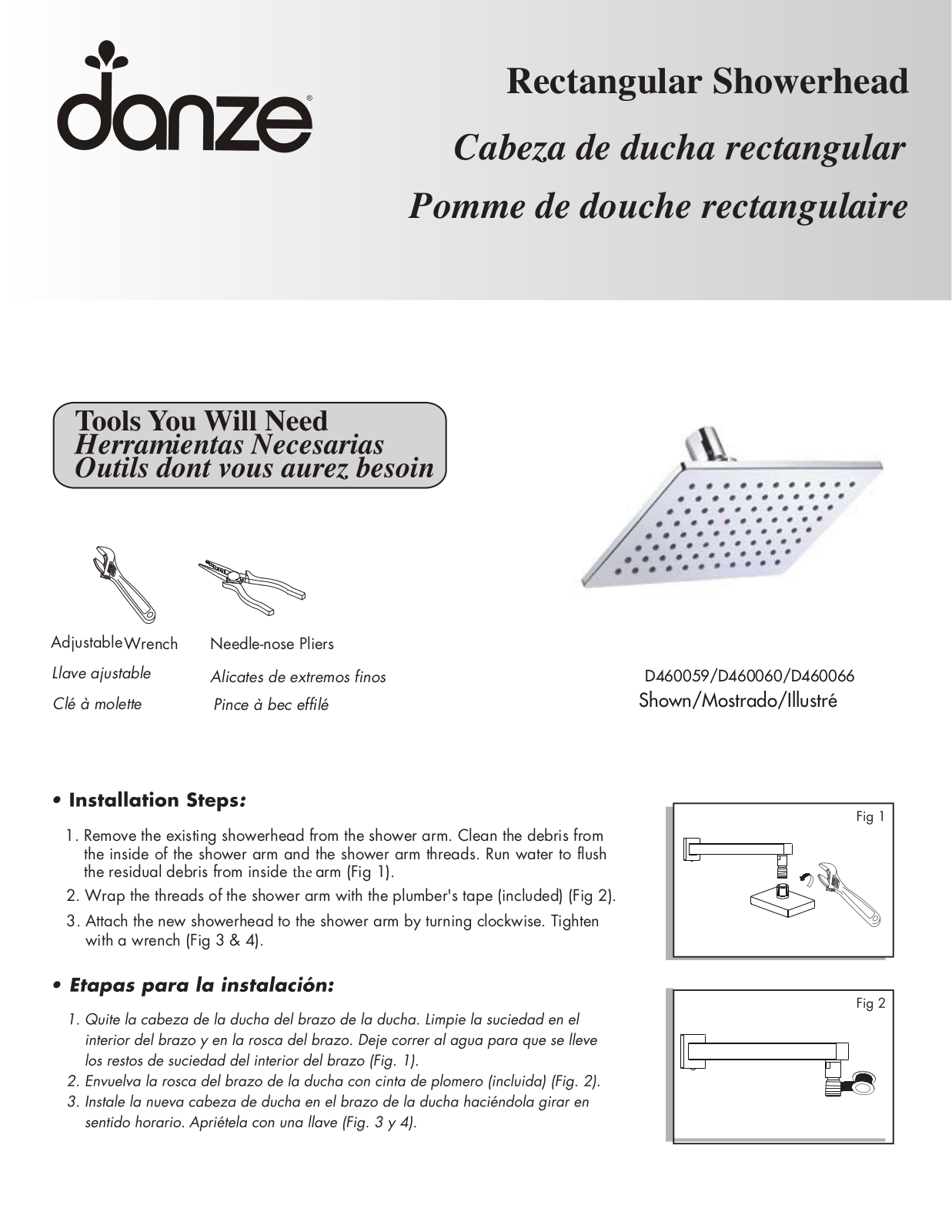 Gerber D460066, D460059, D460059BS, D460059BN, D460060 Installation Manual