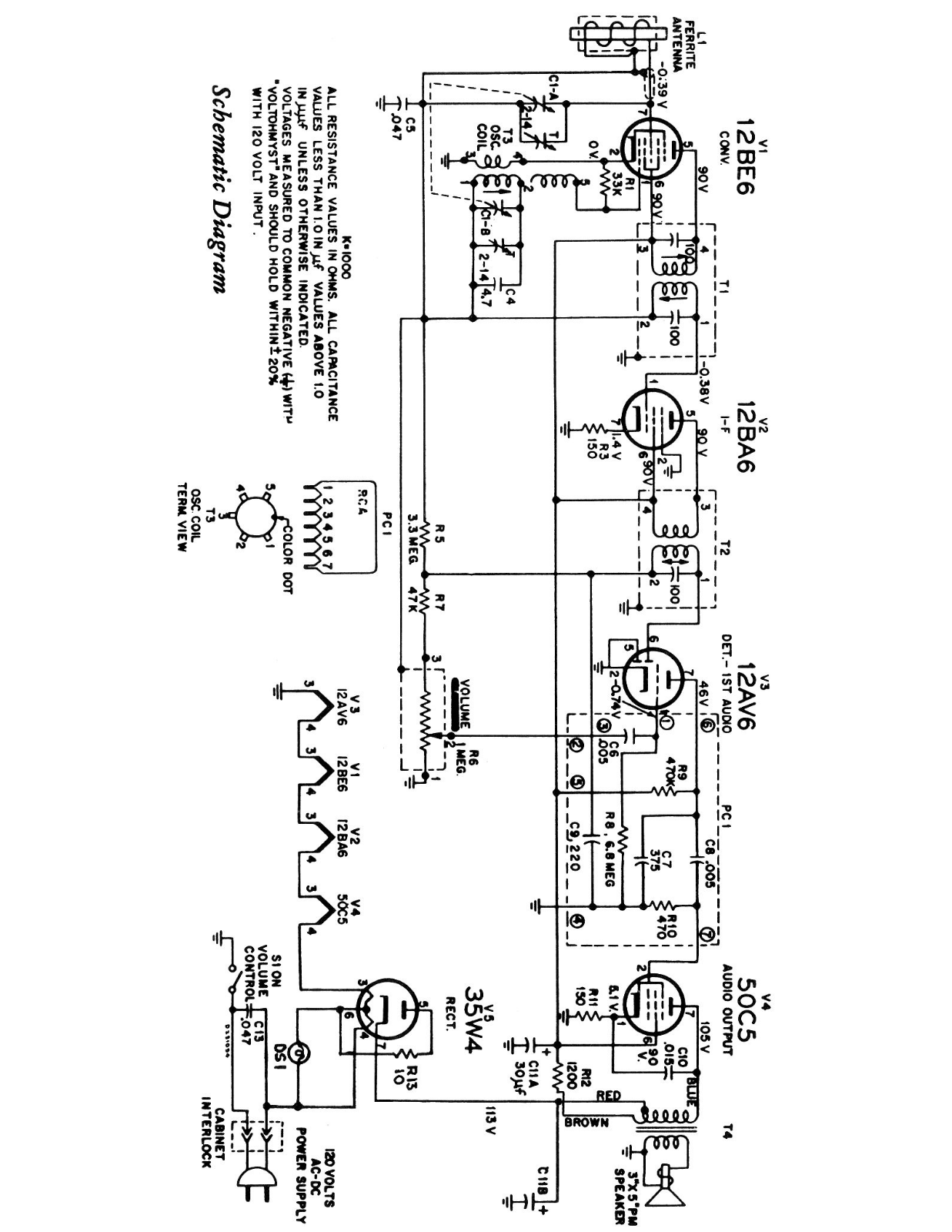 RCA Victor X614A Schematic - ManualMachine.com