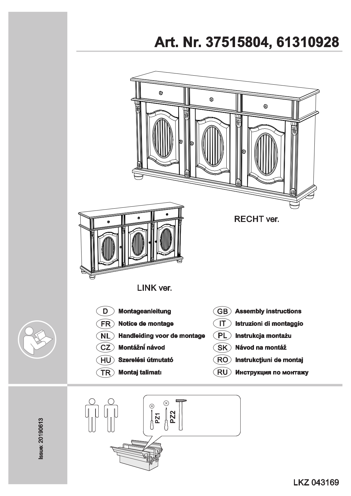 Home affaire Bavaria Assembly instructions