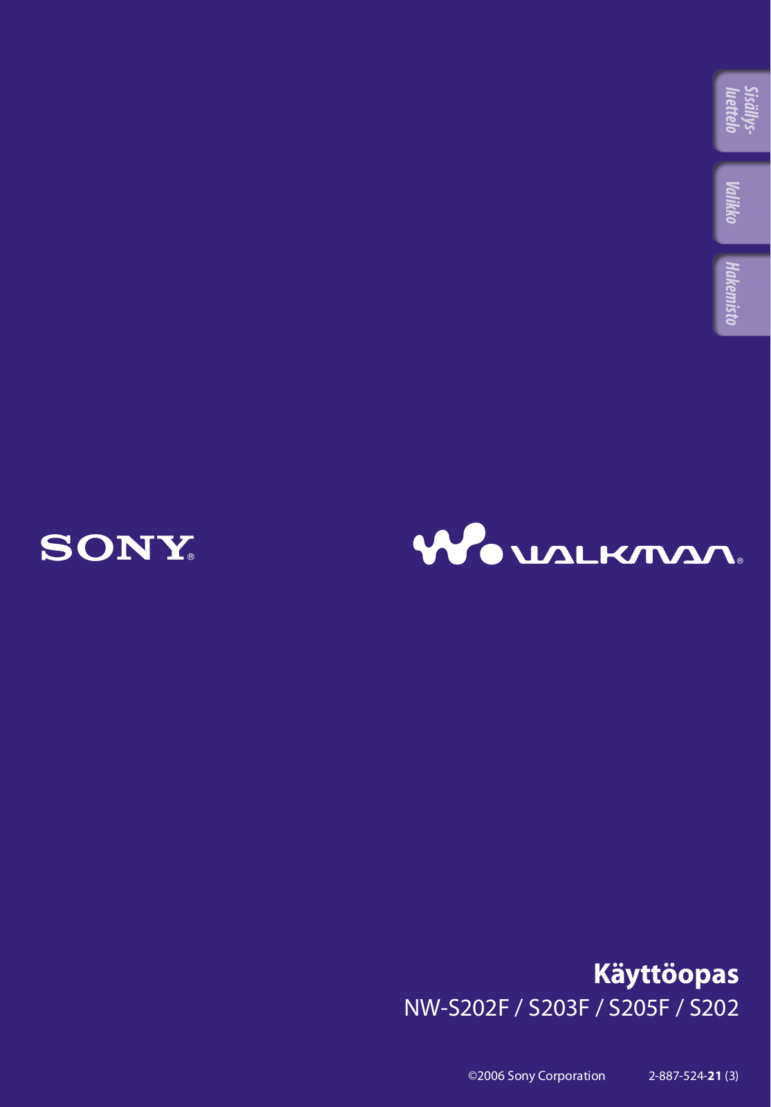 Sony NW-S203F, NW-S202F, NW-S202 User Manual