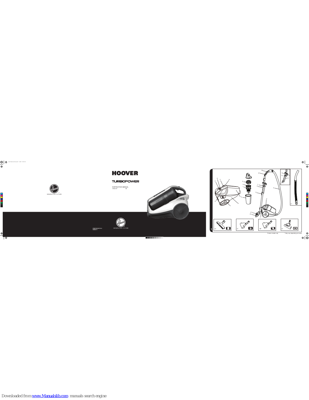 Hoover TTU1510 Instruction Manual