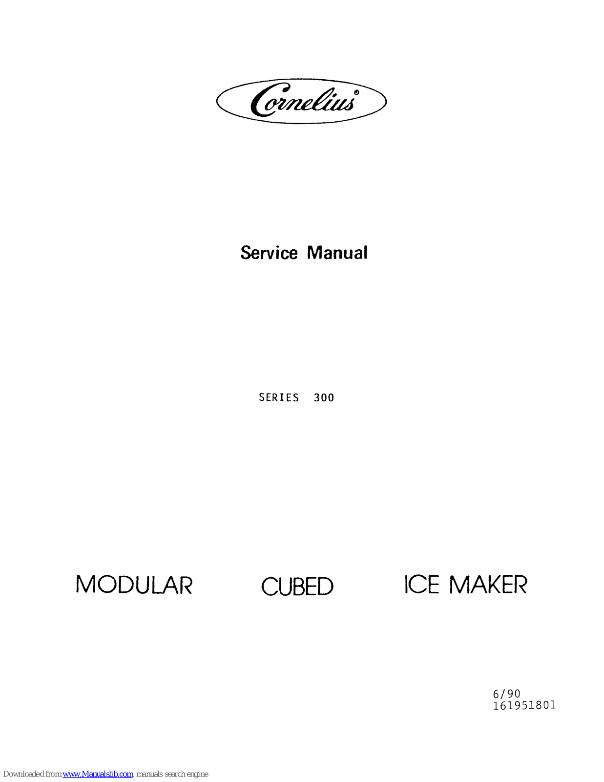 Cornelius AC-300, WC-300 Service Manual