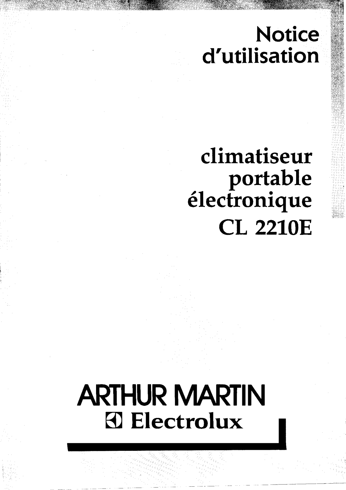 Arthur martin CL2210E User Manual