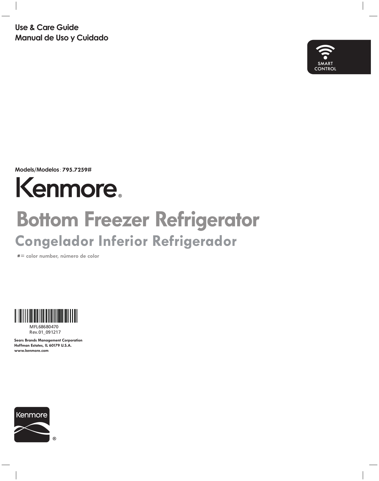 Kenmore 79572597710 Owner’s Manual