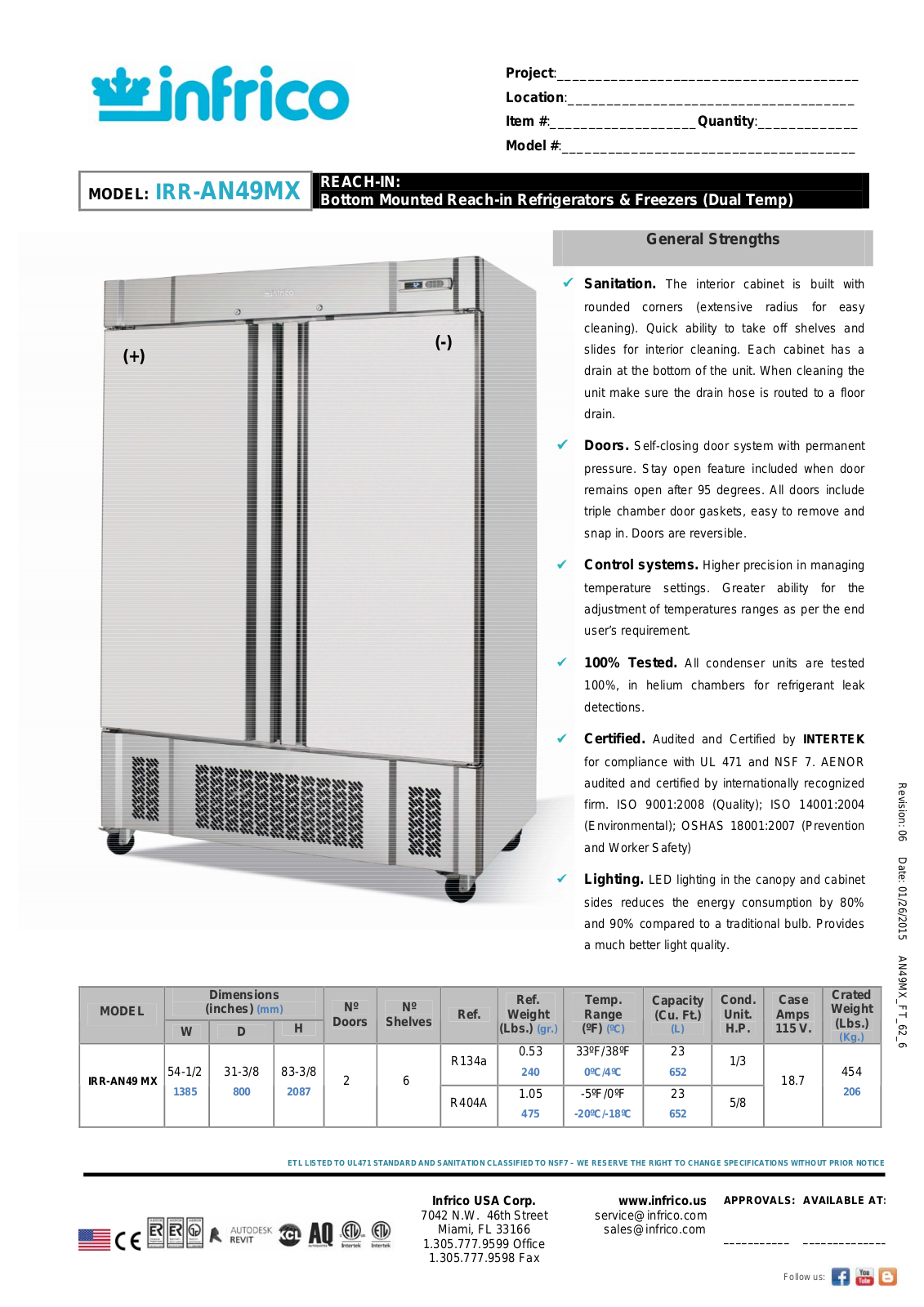 Infrico IRR-AN49MX User Manual