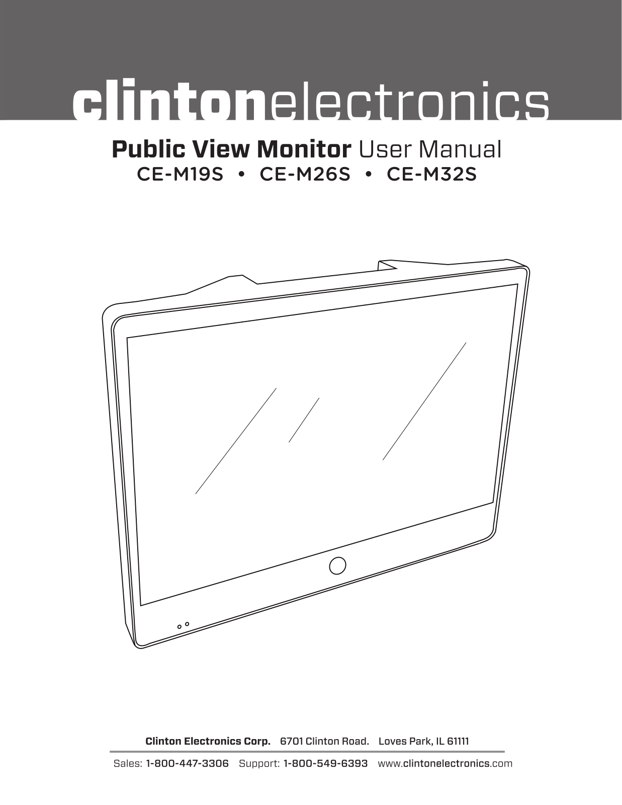 Clinton Electronics CE-M32S-B User Manual