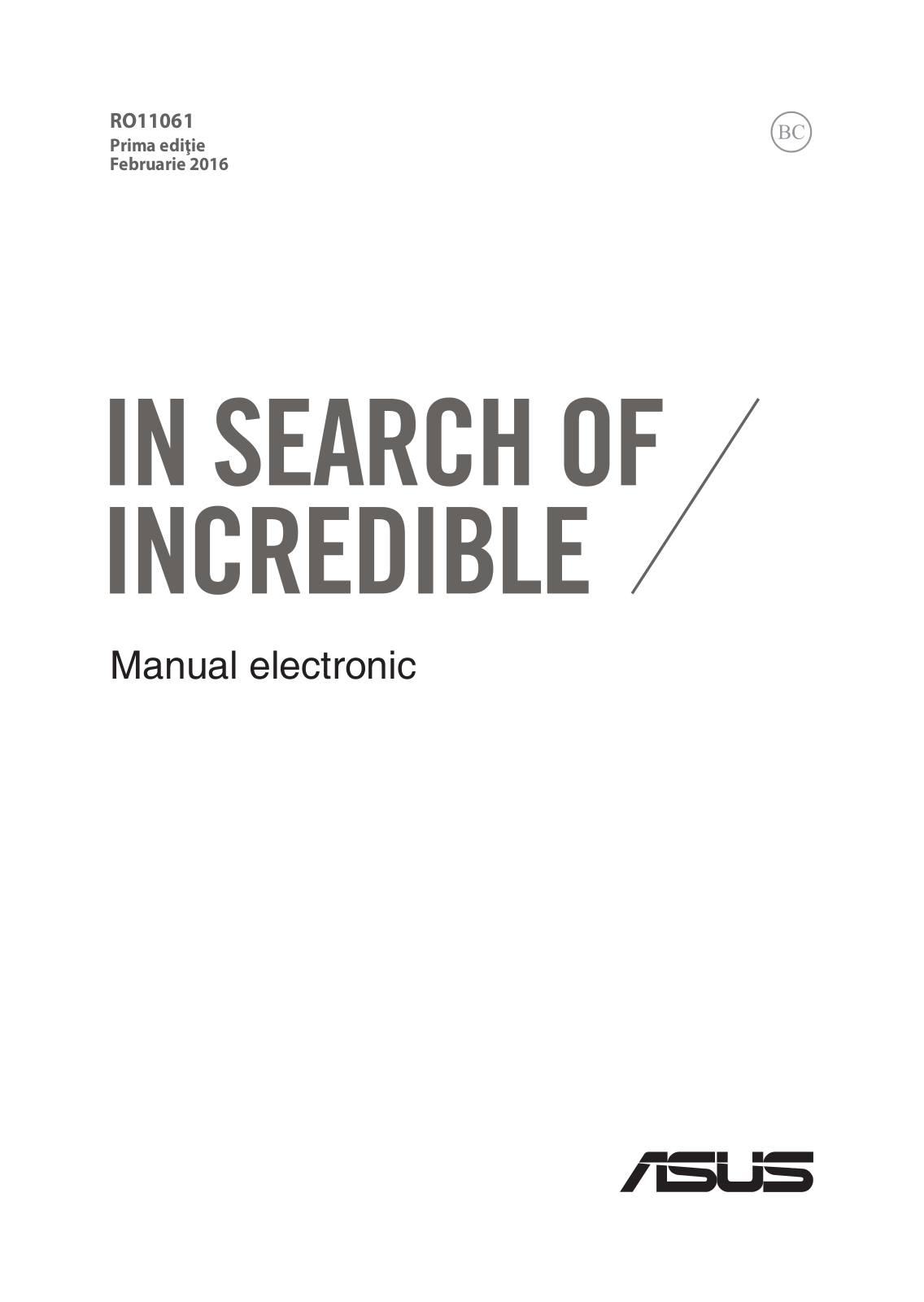 Asus BU203UA User’s Manual