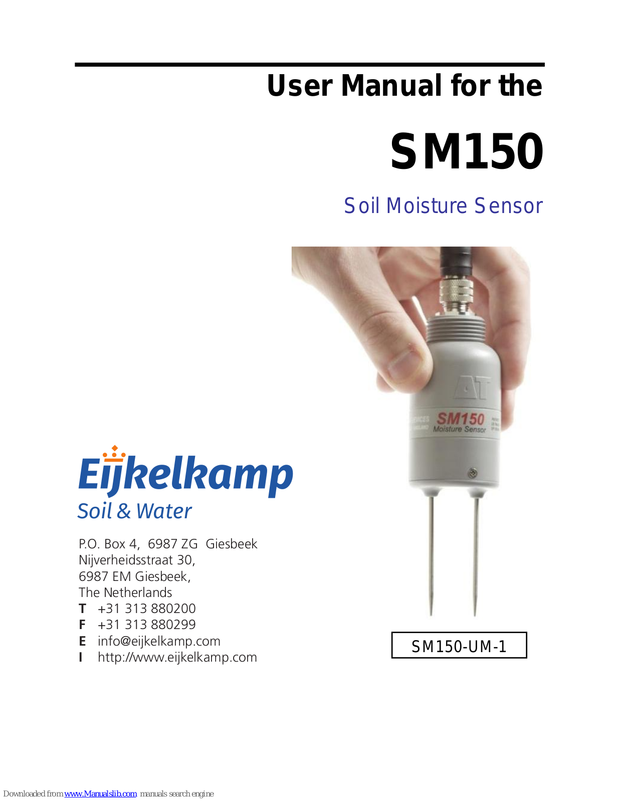 EIJKELKAMP SM150-UM-1 User Manual