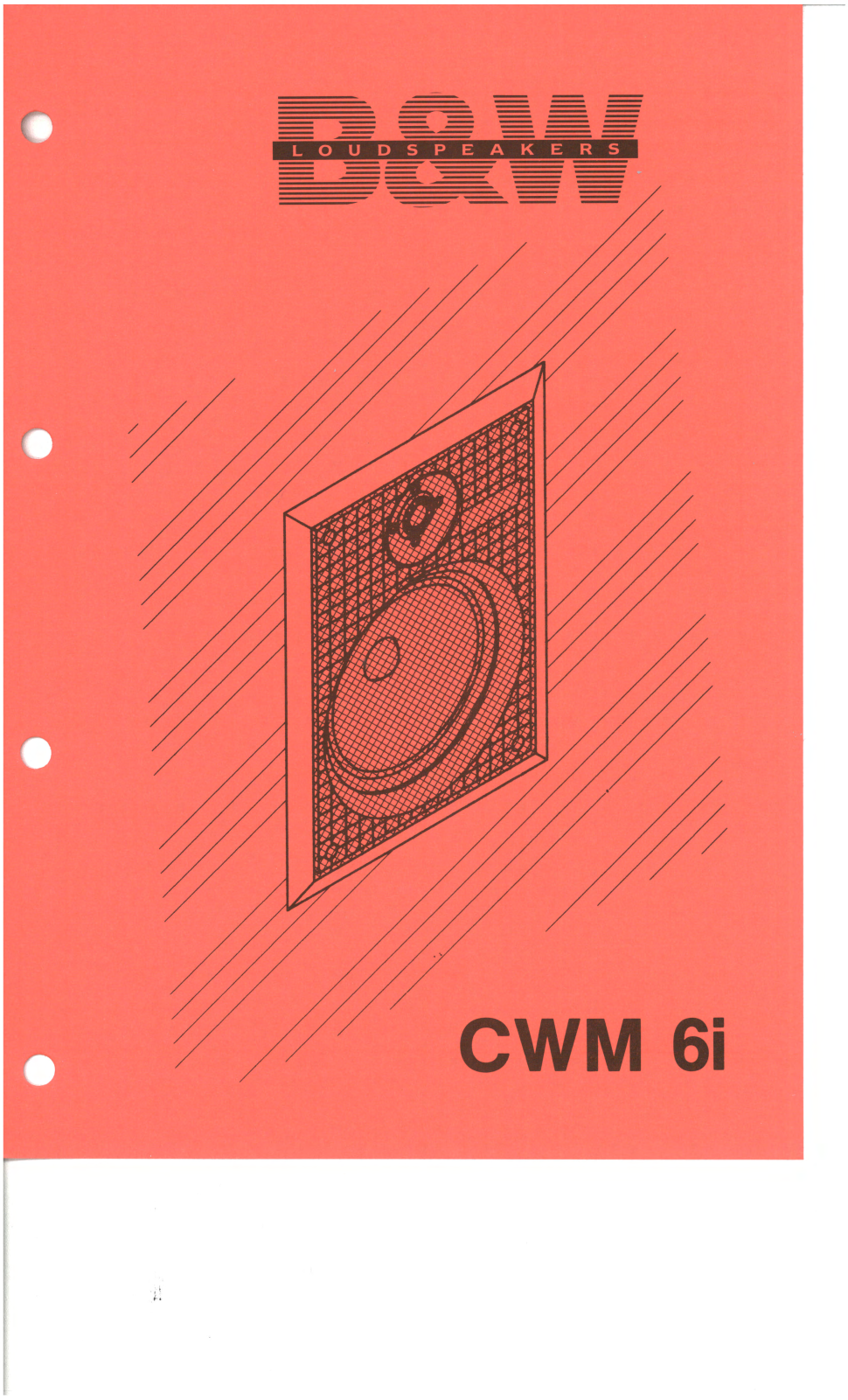 Bowers and Wilkins CWM-6-I Service manual