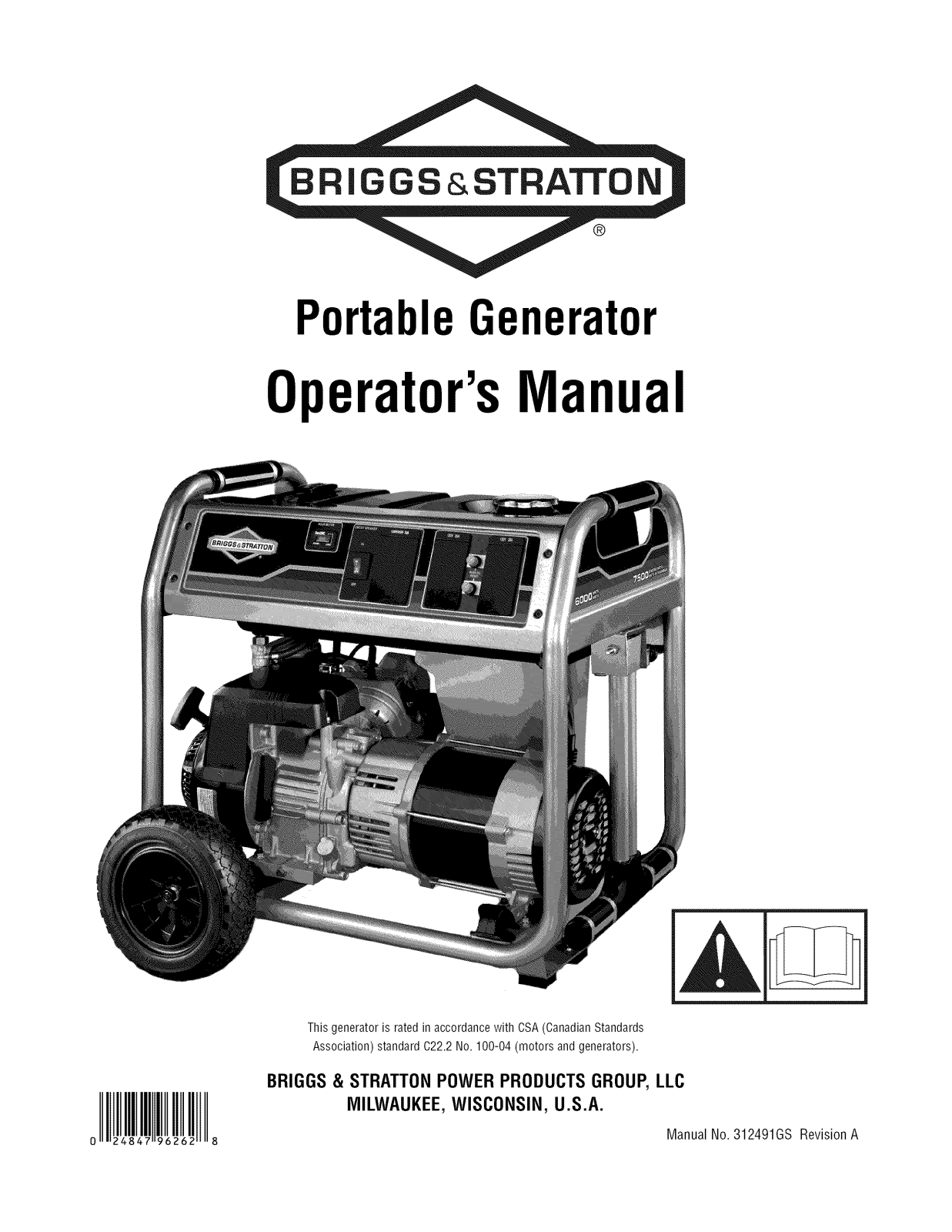 Briggs & Stratton 030469-0, 030468-0 Owner’s Manual