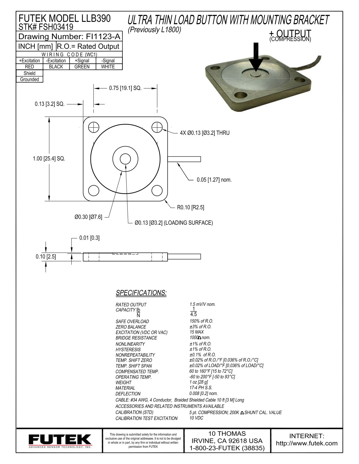 FUTEK LLB390 Service Manual