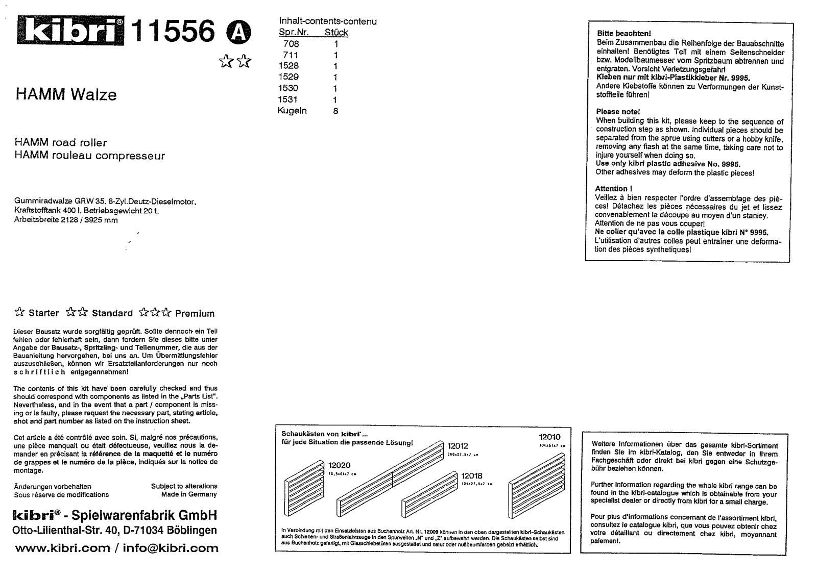 Kibri 11556 User Manual