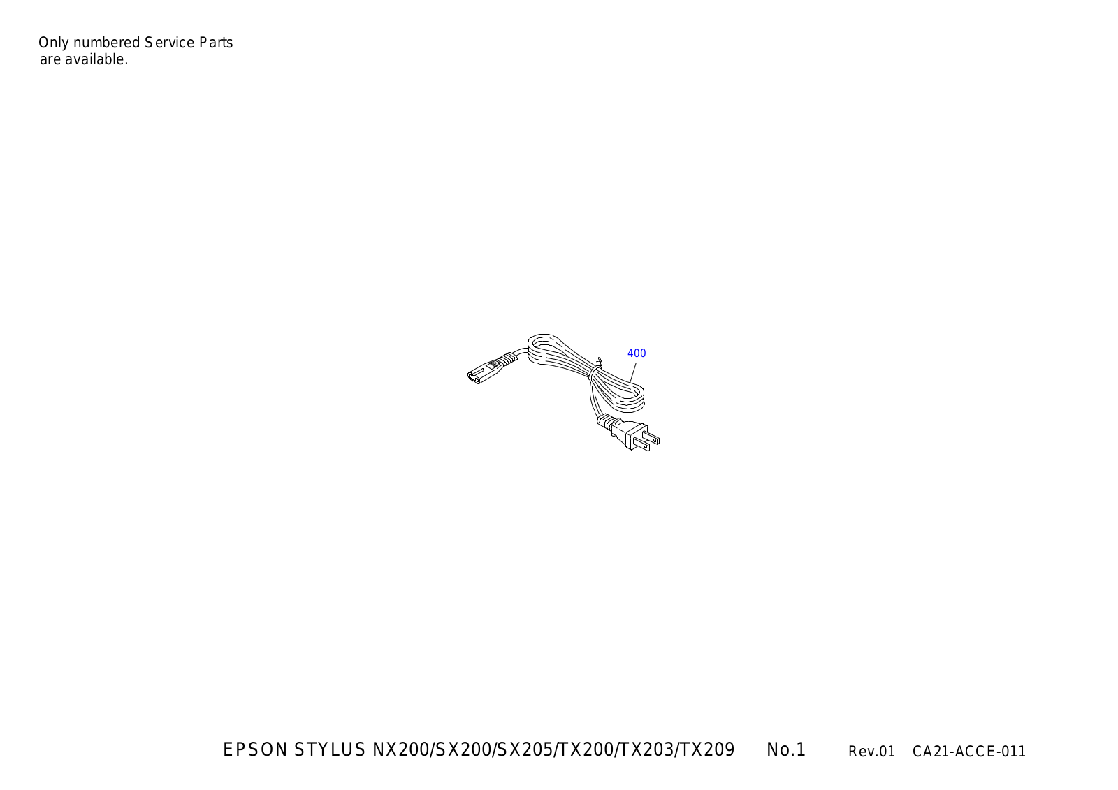 Epson NX200, SX205, TX200, TX203 User Manual