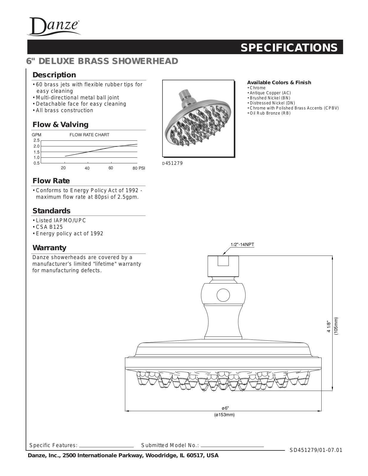 Danze D451279 User Manual - ManualMachine.com